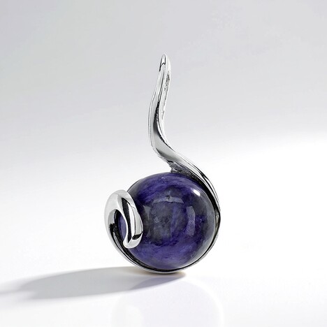 Ciondolo in argento con Charoite (dagen)