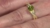 Anillo en plata con Vesuvianita