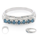 Anello placcato in platino con Diamante Fancy