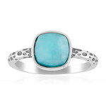 Anillo en plata con Amazonita
