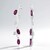 Orecchini in argento con Rodolite