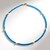 Collana in argento con Apatite Blu Neon