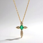 Collana in oro con Smeraldo Zambia AAA (CIRARI)