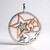 Ciondolo in argento con Diamante Argyle Rose de France I1 (Annette)