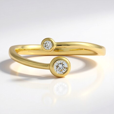 Anello in oro con Diamante SI2 (H) (CIRARI)