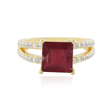 Anillo en plata con Rubí de Madagascar