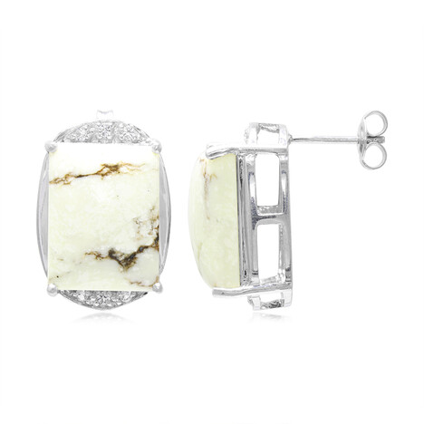 Pendientes en plata con Magnesita