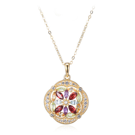 Collier en argent et Grenat