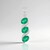 Pendentif en argent et Onyx vert
