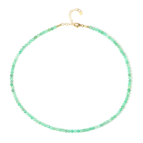 Brasilianischer Smaragd-Silberhalskette