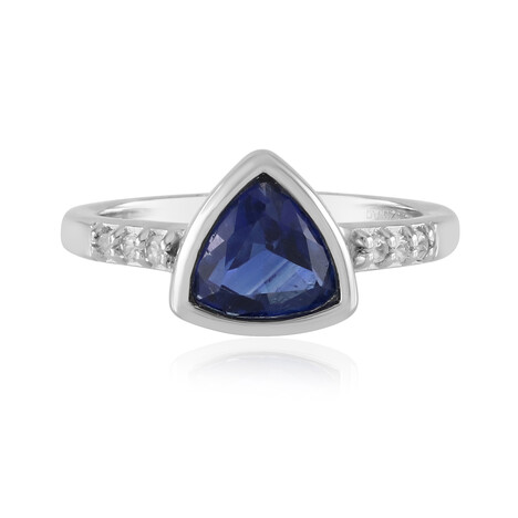 Anillo en plata con Cianita de Nepal