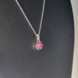 Ruby Silver Necklace
