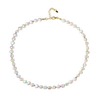 Collana in argento con Perla d'Acqua Dolce Bianca