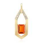 AAA-Mexikanischer Feueropal-Goldanhänger (de Melo Gold)