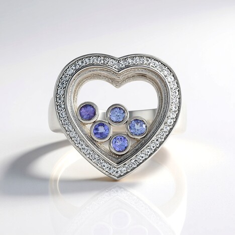 Bague en argent et Tanzanite