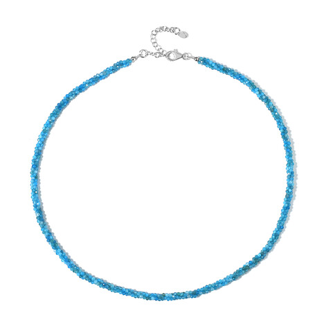 Collana in argento con Apatite Blu Neon