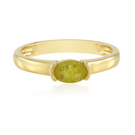 Gelber Madagaskar-Saphir-Silberring