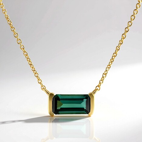 Collana in argento con Indicolite (Adela Silber)