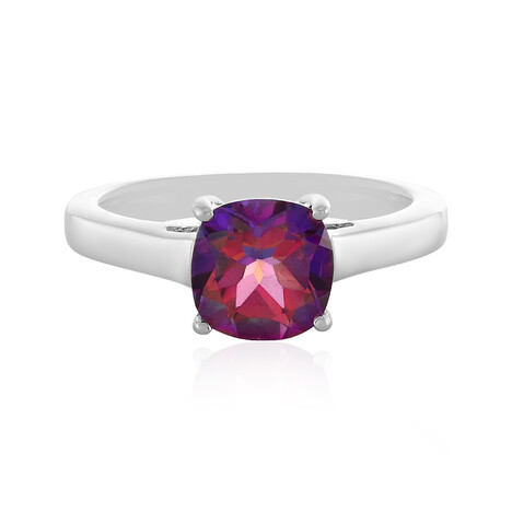 Anello in argento con Topazio Mistico Porpora