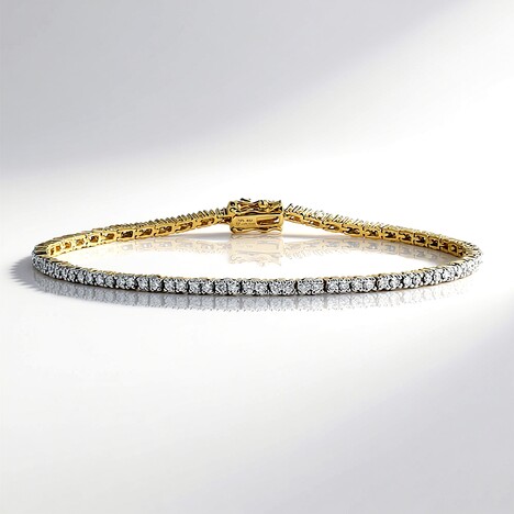 Bracciale in oro con Diamante SI1 (G) (Annette)