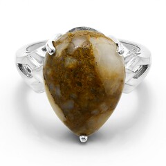 Anello in argento con Quarzo Dinosauro