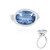 Anillo en plata con Cuarzo azul