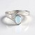 Anello in argento con Acquamarina Ofiki