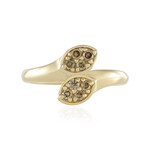 Anello in argento con Diamante Cioccolato I2