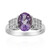 Lavendel-Amethyst-Silberring