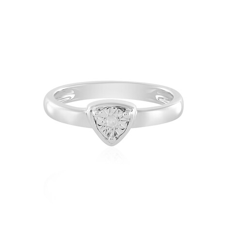 Bague en argent et Diamant I3 (J)