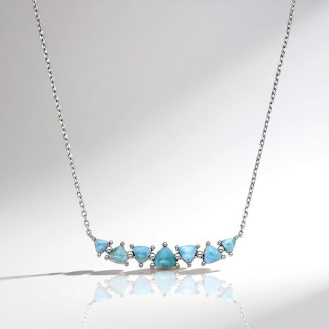 Collana in argento con Larimar