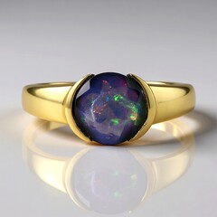 Anello in argento con Opale Mezezo