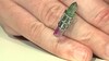 Bague en argent et Quartz multicolore (MONOSONO COLLECTION)