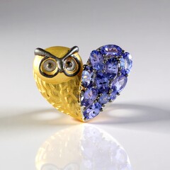 Anello in argento con Tanzanite