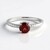 Bague en argent et Grenat du Mozambique
