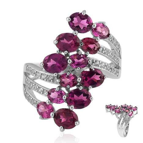 Anello in argento con Rodolite