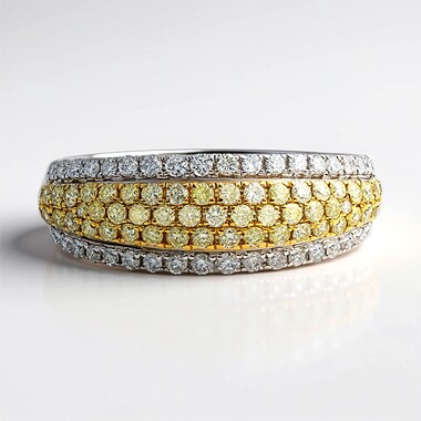 Anello in oro con Diamante Giallo SI2 (CIRARI)