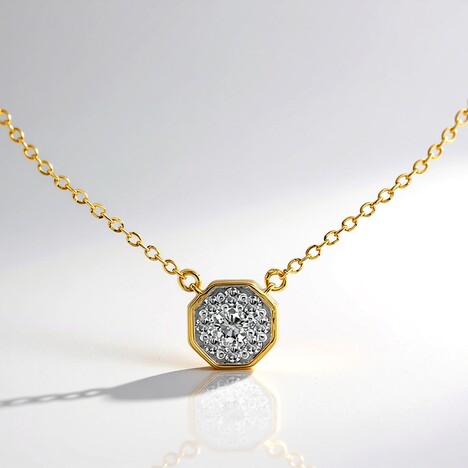 Collana in oro con Diamante SI1 (G) (Annette)