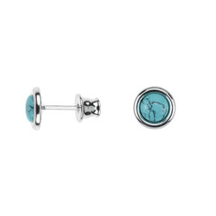 Pendientes en plata con Turquesa
