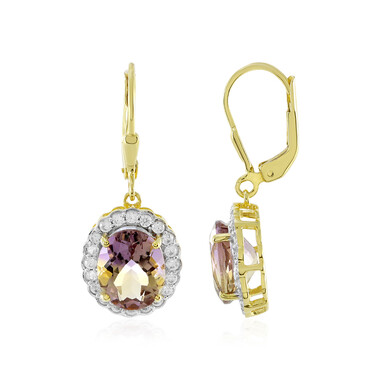 Pendientes en plata con Ametrino