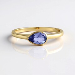 Anello in argento con Tanzanite (non riscaldata)