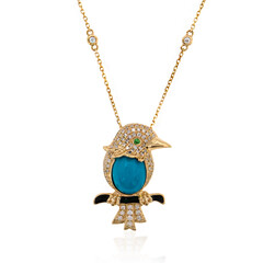 Collier en or et Turquoise (CIRARI)