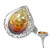 Sunrise Baltic Amber Silver Ring (dagen)