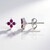 Boucles d'oreilles en argent et Rubis de Madagascar