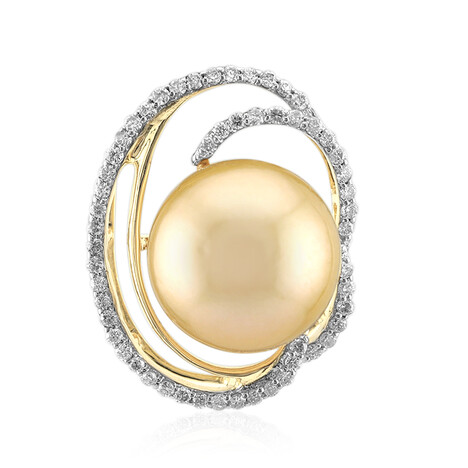 Goldene Kabira-Südseeperlen-Goldanhänger (TPC)