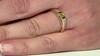 Gouden ring met een Sfeen