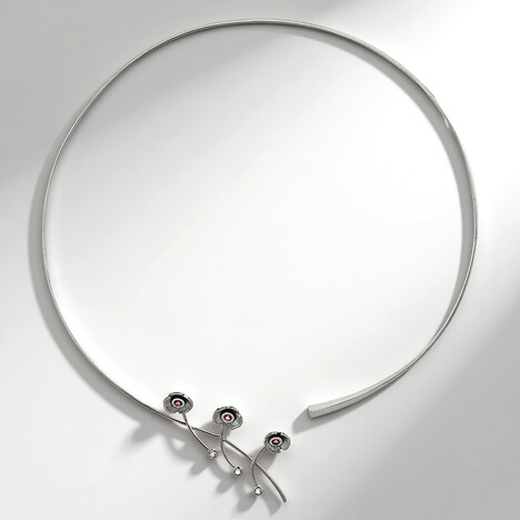 Collana in argento con Tormalina Rosa (TPC)