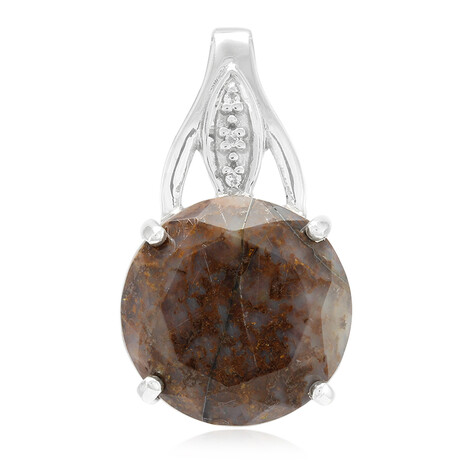 Dinosaurier-Quarz-Silberanhänger