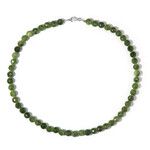 Collier en argent et Quartz vert
