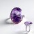 Anello in argento con Ametista